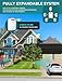 Driveway Alarm Wireless Outside, 1byone Motion Sensor Alarm 1000 FT Range Extra Loud Chimes Home Security Alarm System with 1 Receiver 2 Weatherproof Infrared Sensors Protect Indoor/Outdoor Property