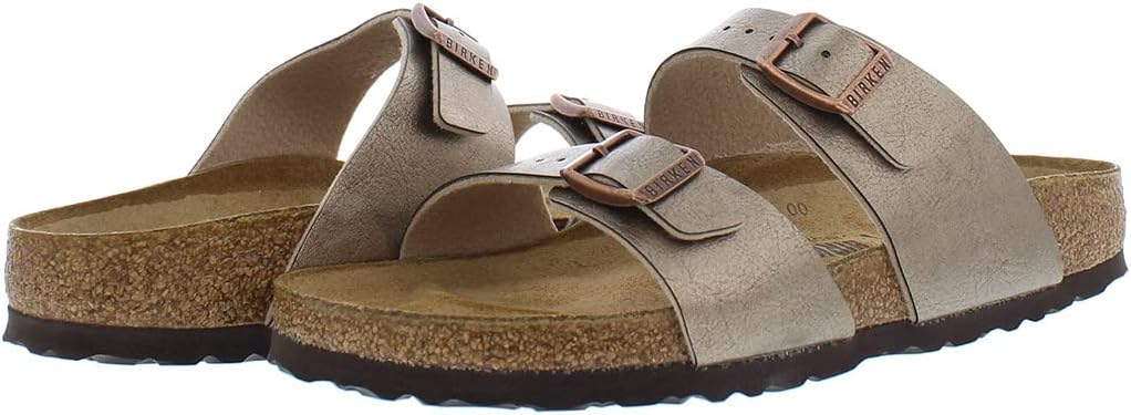 Birkenstock Sydney Narrow Unisex Shoes Size 4, Color: Taupe/Light Brown/Black - Image 3