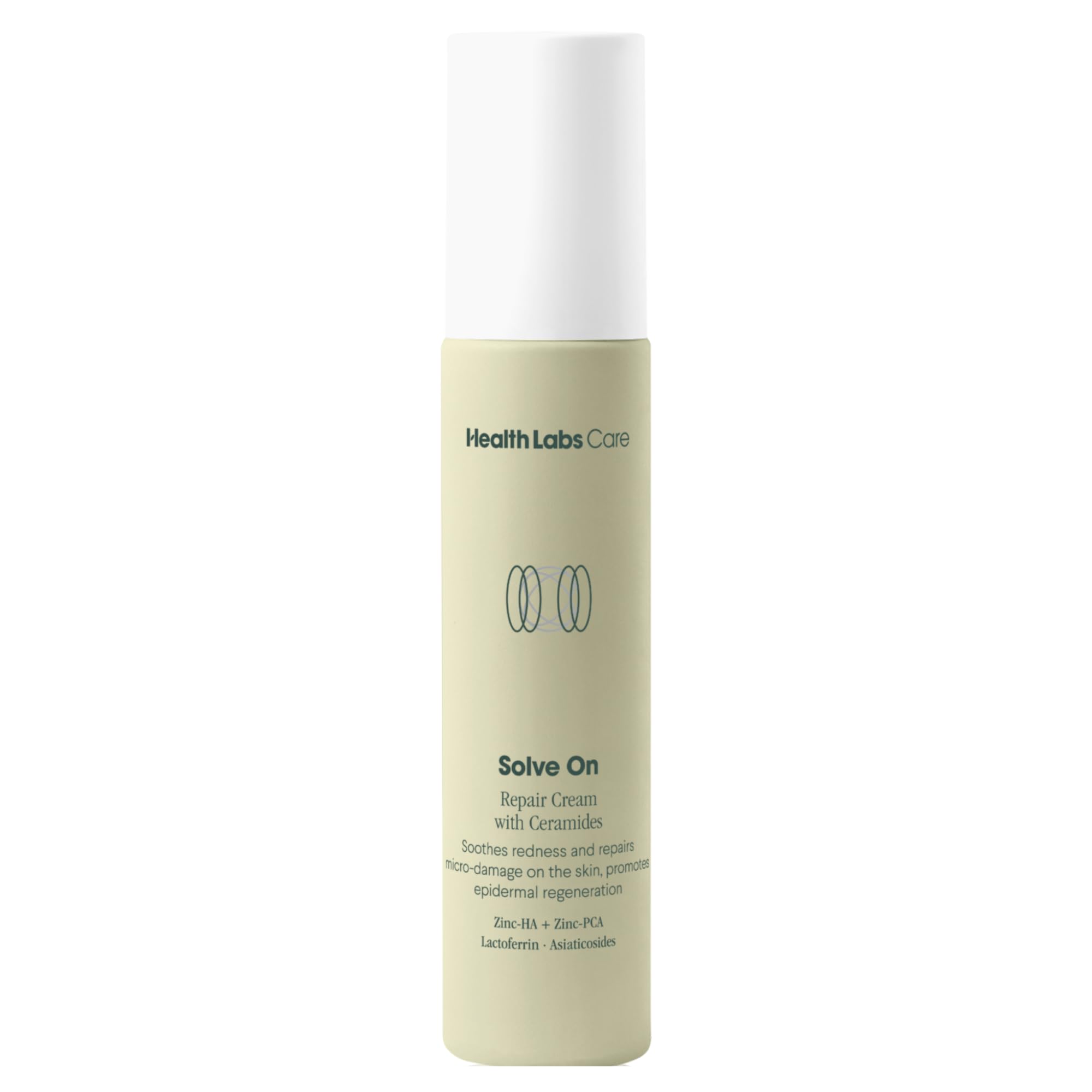 Health Labs Care Crema Repair con Ceramide Solve On per il viso contro la pelle e i brufoli, 50 ml