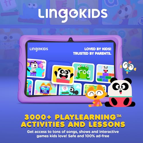 Image of Contixo 10 inch Kids Tablet - K103 Android Learning Tablet with Exclusive Games and Educational Apps, 32GB Storage, WiFi, Parental Controls & Kid-Proof Case - Purple