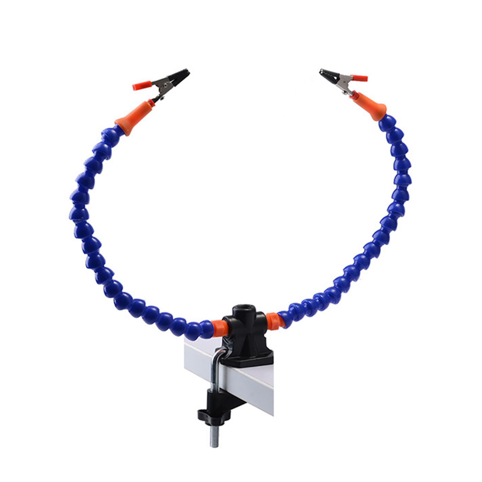 PURPLELILY Third Hands Soldering PCB Holder Tool 2 Arms Flexible Helping Hands Crafts Workshop Helping Stations Nonslip Clamps Third Hands Soldering Tool for Jewelry