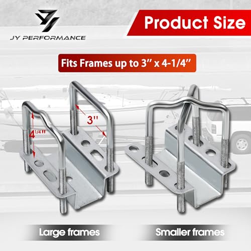 Boat Trailer Guide-ons, 40\"/48\" Adjustable Design, 2PCS Rustproof Galvanized Steel Trailer Guide ons, Trailer Guides with Black PVC Pipes, for Ski Boat, Fishing Boat or Sailboat Trailer