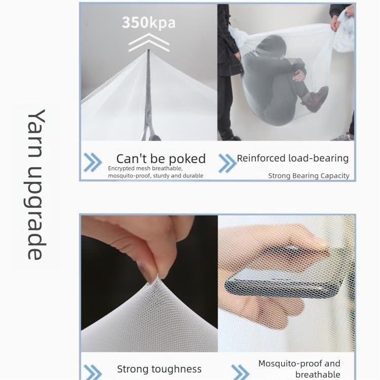Image of 4 Corners Mosquito Net,Rectangular Bed Curtains Student Dormitory Kids Bunk Bed Mosquiteros para Cama Canopy(L75 x W35.5 x H59 Inch) White