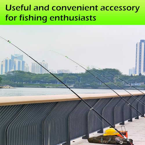 Famgee Plastic Fishing Bells Clips Night Fishing Rod Fish Bite Bait Alarm Indicator with Dual Alert Bells 36 Pcs - Image 3