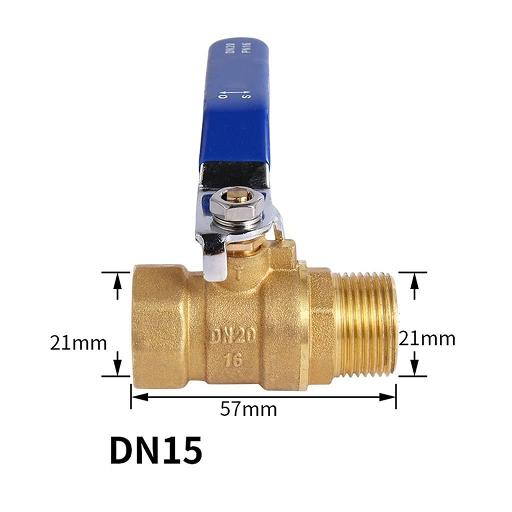 mosiężne złącze węża Mały zawór kulowy mosiężny 1/8" 1/4'' 3/8'' 1/2'' gwint żeński/męski Złącze zaworu mosiężnego(DN15F*M)