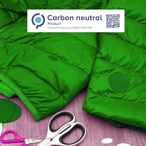 aZengear Repair Patches for Jackets, Tent, Shoe Toe, Air Mattress, Inflatables, PVC Gear - Waterproof, Self-Adhesive, Tear-Cold-Heat-Resistant, Down Puffer Coat (11 Pcs, Cool Green)