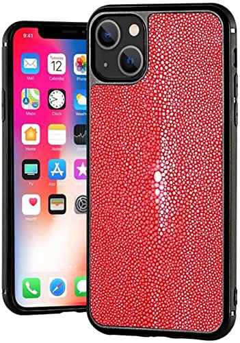 Étui antichoc pour iPhone 13 KANUZ rouge avec protection écran et caméra