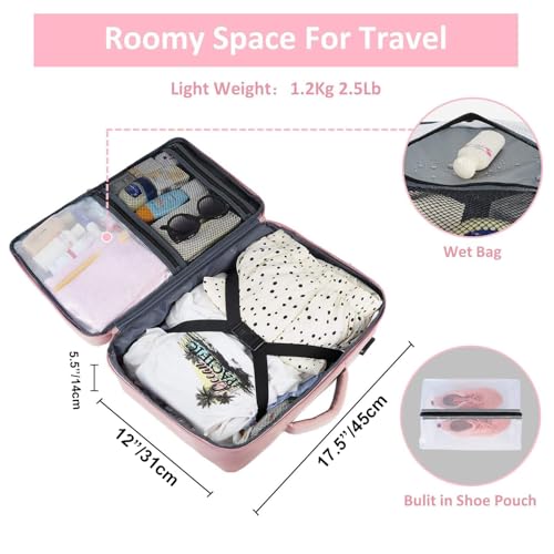 Image of Handcuffs Travel Backpack for Men & Women Water Resistant Cabin Bag with Laptop Compartment Shoe Pouch & Multiple Organiser Pockets | Carry On Luggage | Casual Daypack