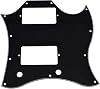 Dopro American Standard SG Guitar Full Face Pickguard for USA SG Special Guitar Black 3 Ply