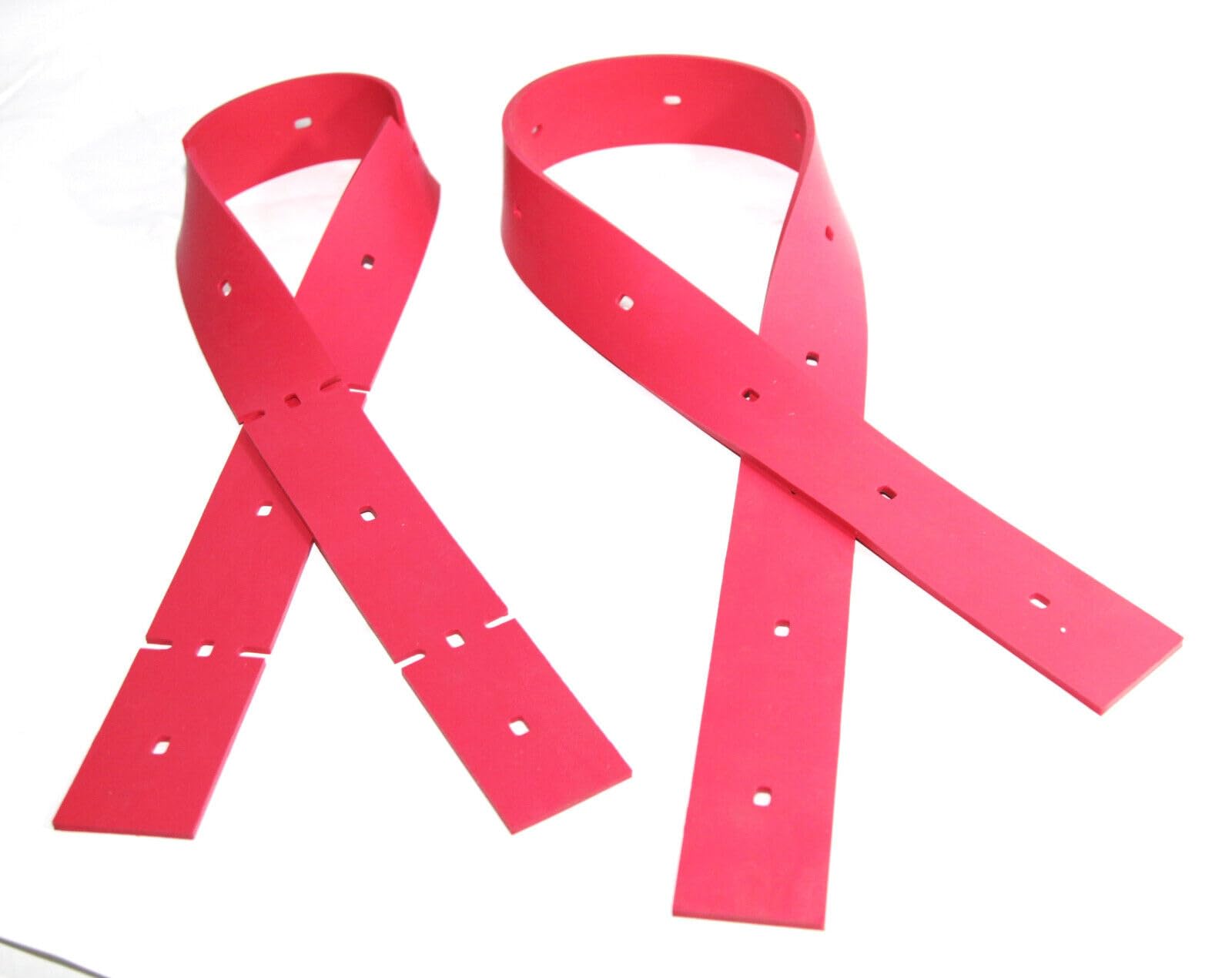 Floor Scrubber Rubber Squeegee Blade Kit (2pcs) for elife Model 500X (Squeegee 38