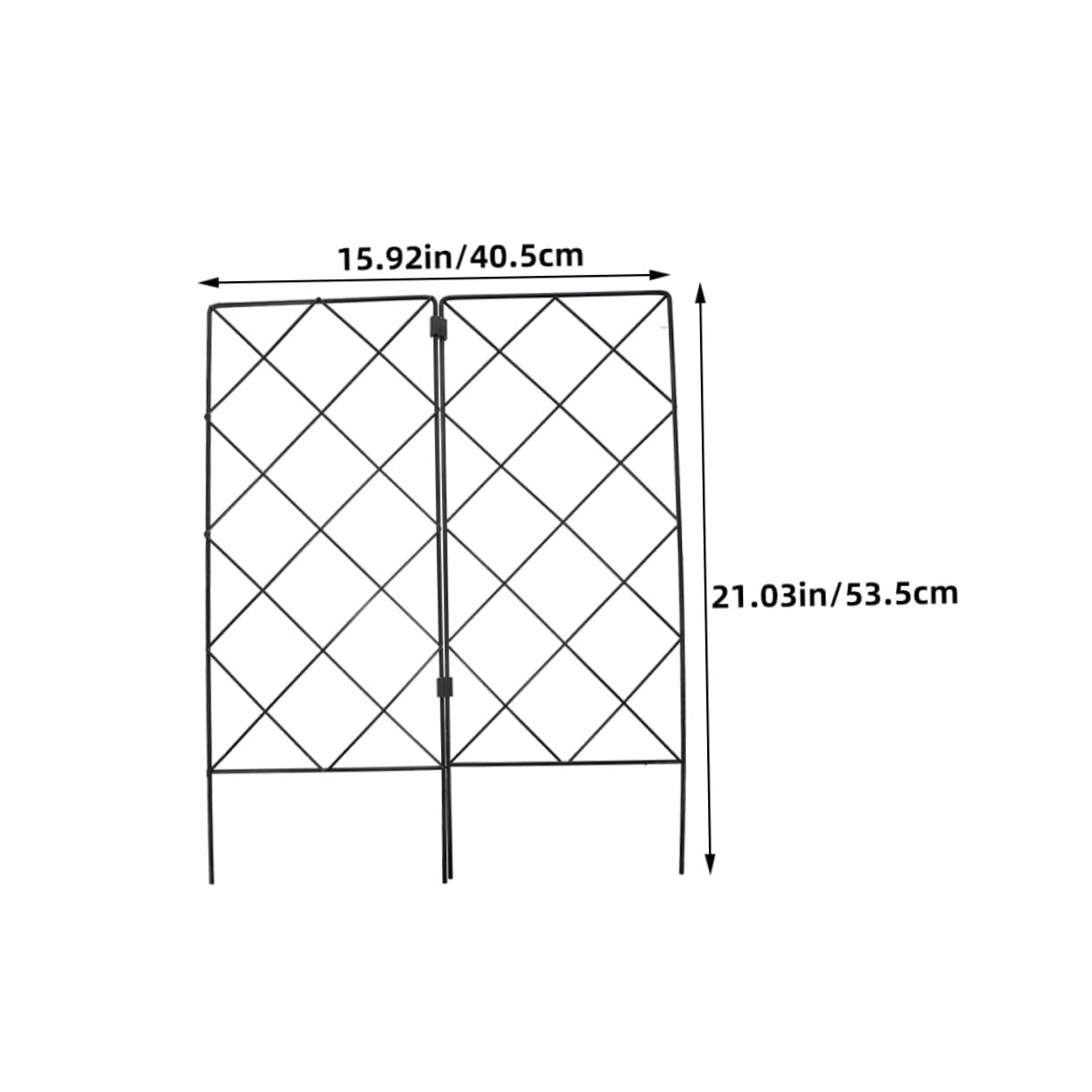 Levemolo 2 pièces Support de Plantes Grimpantes Jardin Pliable Robuste pour Framboises et Fleurs Treillis Décoratif Multifonction pour Pot et Extérieur Piquets Jardin Faciles à Installer