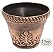 Sapphire USA Rustic Venetian Look 2 Pack Plastic Planter 10X8 Flowerpot for Indoor, Outdoor, Garden, Patio, Office Ornaments, Home Decor, Long Lasting Reusable, Light Weight, Water Resistant (Gold)