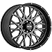 Vision Rocker 24x12 Gray Black Wheel / Rim 8x180 with a -51mm Offset and a 124.2 Hub Bore. Partnumber 412-24287ABL-51