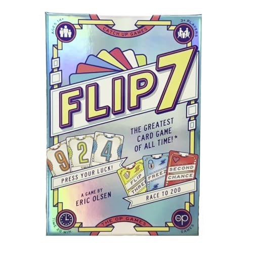 Image of Flip7 The Ultimate Blend of Press Your Luck and Strategy, Fast-Paced Addictive Card Game, Quick to Learn and Easy to Teach, Perfect for Game Nights, 3+ Players, Ages 8 & Up, 20 Minutes Play Time