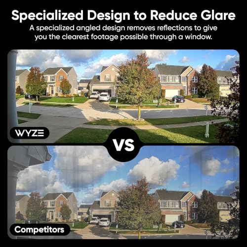 Image of WYZE Window Cam Wedge Mount, Compatible Only with WYZE Window Cam, 20-Degree Viewing Angle, Glare-Reducing Design