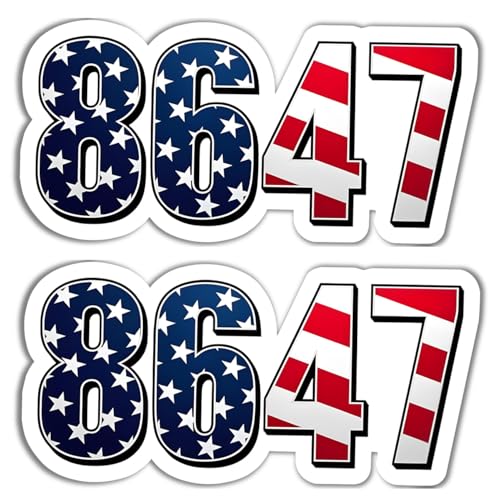 Image of 2 Pack 86 47 Car Magnet - Anti Trump Anti MAGA Car Magnets Auto Truck Fridge Magnetic Decal Bumper Magnet