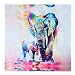 MOHOO 50x50cm Elephant Oil Painting Canvas Wall Art