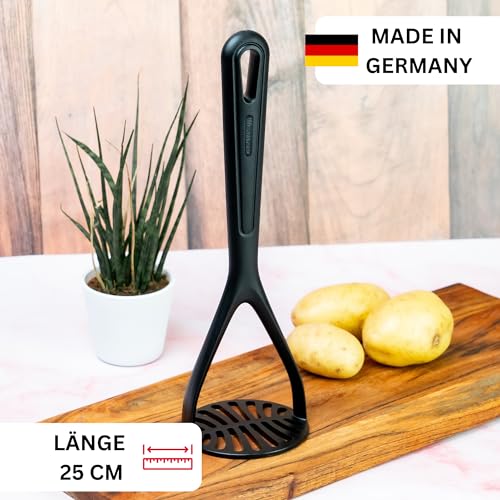 Foto von Westmark Kartoffelstampfer Gentle - 27,5 cm lang - 5 Jahre Garantie - spülmaschinengeeigneter Handstampfer -hitzebeständig bis 210 °C (schwarz)