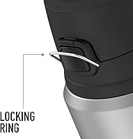 Vista 4 de The Lord of The Rings Metallic Middle Earth Map THERMOS - Botella de bebida de acero inoxidable King con aislamiento al vacío y doble pared, 24 onzas