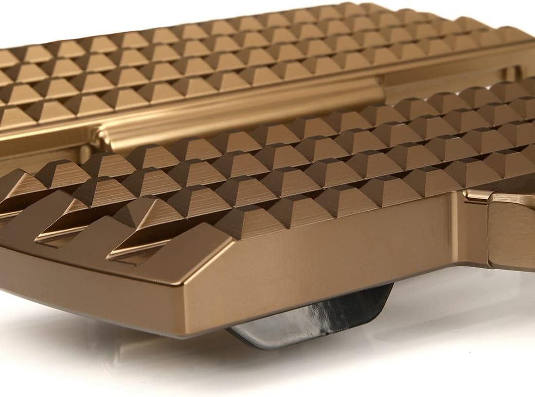 Motorcycle Brown CNC Dominion Collection Foot Controls Rider Footboards for harley softail FL Fatboy 114 HERITAGE CLASSIC 2018-2022, Bronze