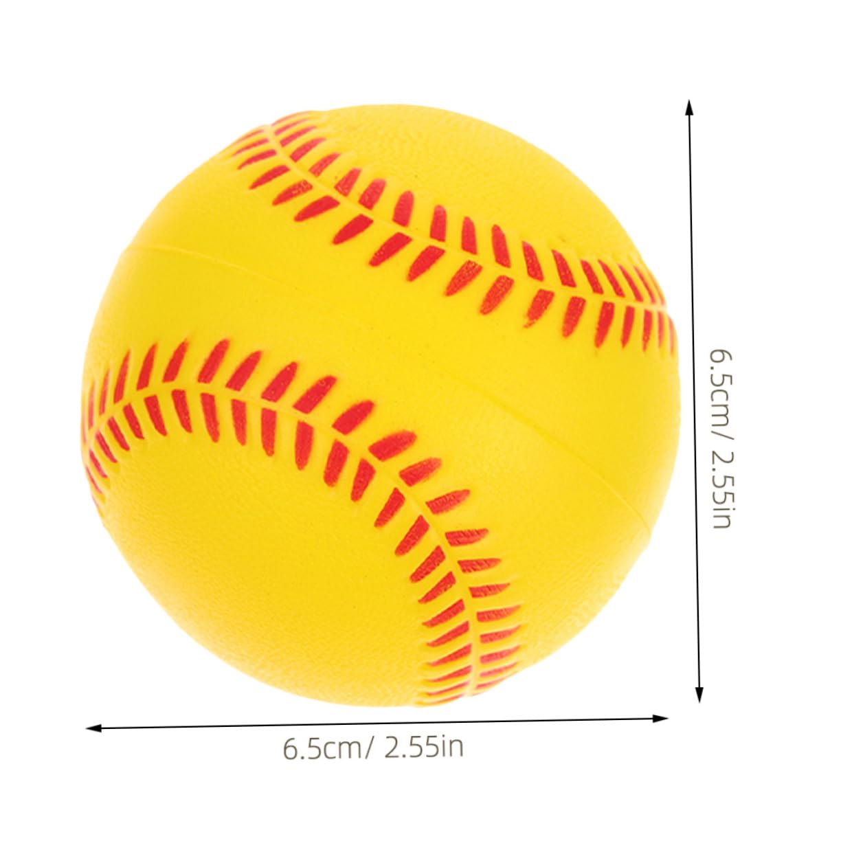 Homoyoyo 6pcs Replaceable Training Softballs Soft Baseballs for Boys and Girls Practice Safe Baseball Training Balls for