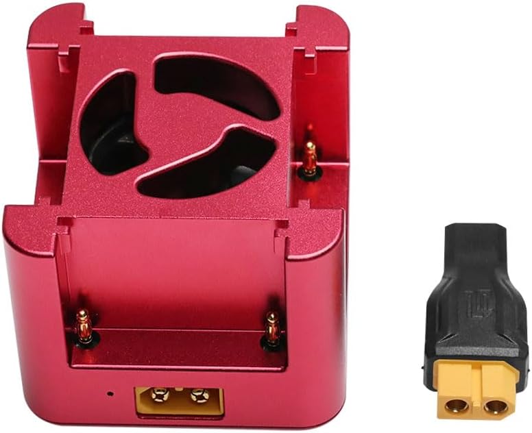 Alvins Camera Battery Super Fast Charger 4-Channel Battery Charger for Sony NP F550| F750| F970 Camera, with Freeze Fan, Type C USB-C Converter