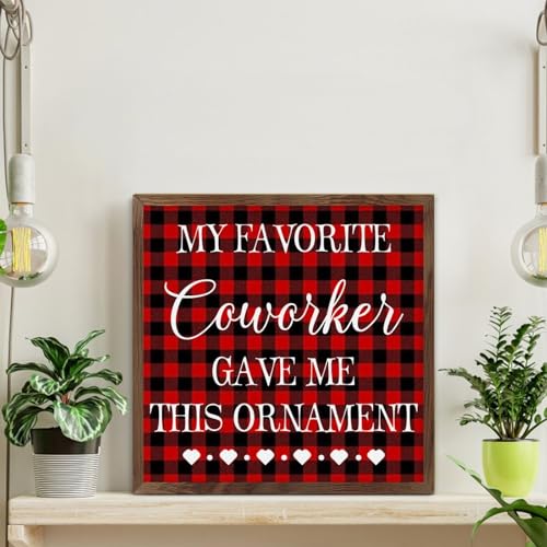 Plaque murale décorative en bois à offrir pour un départ de collègue