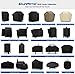 SunPatio Grill Cover 55 Inch, Outdoor Heavy Duty Waterproof Barbecue Gas Cover, UV & Fade Resistant, All Weather Protection Compatible for Weber Charbroil Nexgrill Kenmore Grills and More, Black