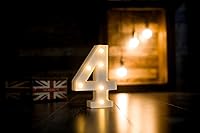 Vista 296 de Foaky LED Letter Lights Sign Marquee Light Up Letters Sign for Night Light Wedding/Birthday Party Battery Powered Christmas Lamp Home Bar