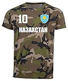 Army Trikot Look aprom Kasachstan Camouflage T-Shirt - All-10 - Trikot Army Look WM World Cup Ka3axctah (S)