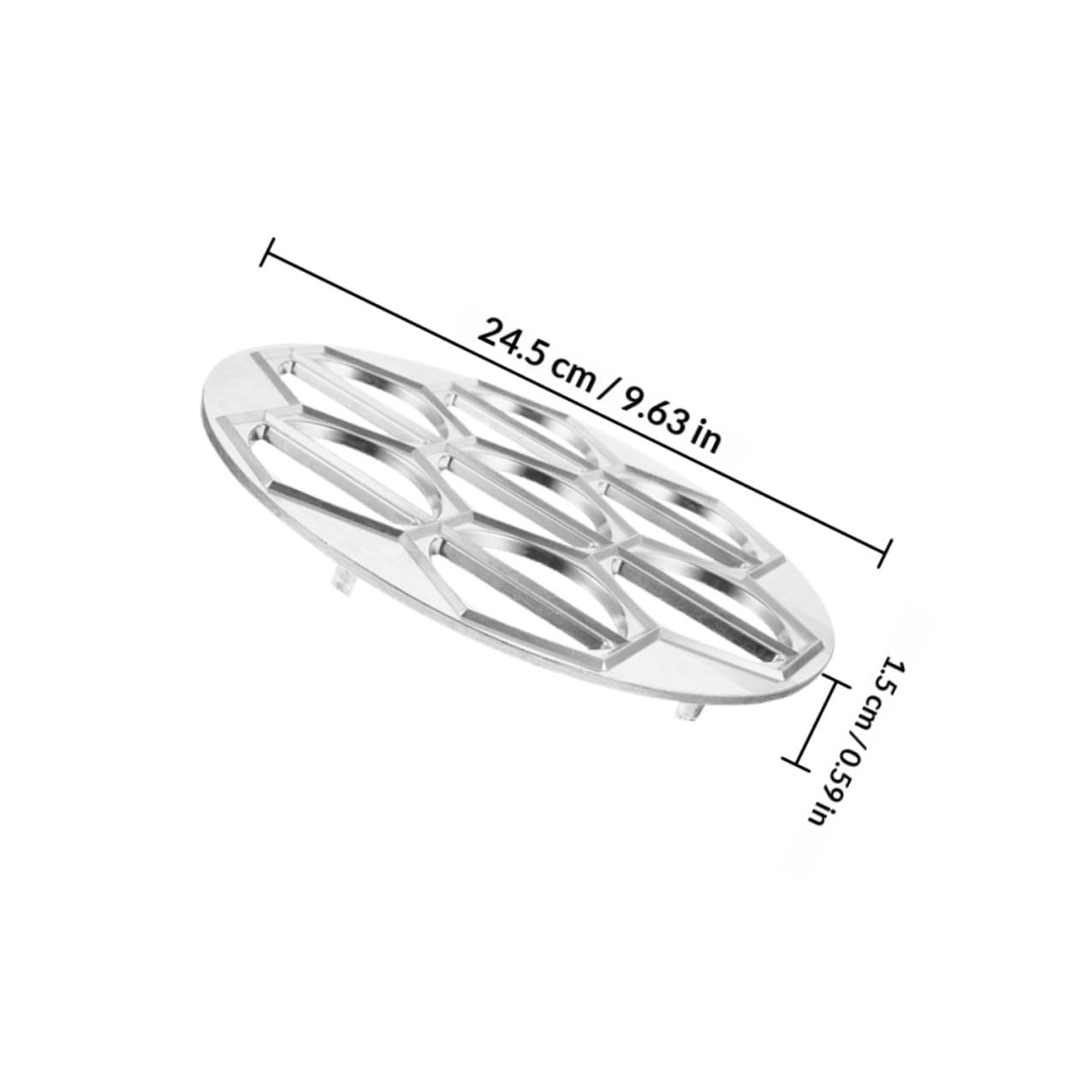 Didiseaon Molde para Ravioles de Aluminio 2 Piezas 37 y 7 Orificios, Prensa Grande para Hacer Bolas de Masa Hervida, Herramienta para Pasta Casera, Adecuado para Cocina y Reuniones