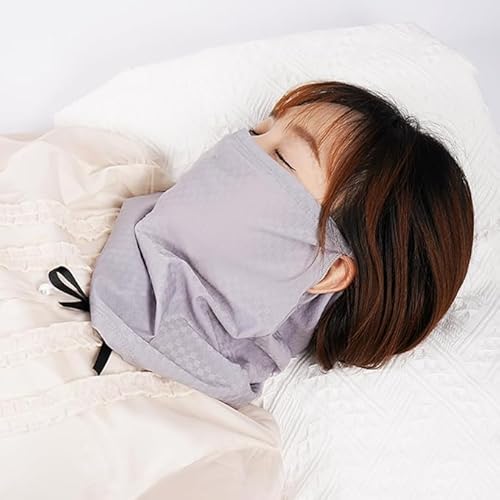 [ＬｉｌｙＮａ] 【2025驚くほど軽い・花粉対策】おやすみマスク 肌荒れしない 就寝用 耳が痛くない 息しやすい スポーツ用 (グレー)