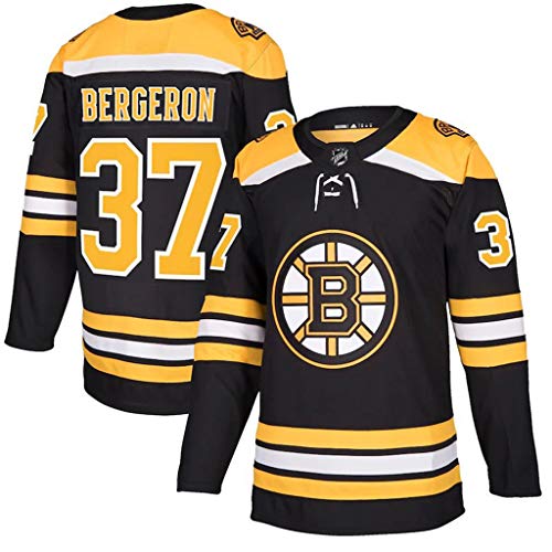 GLZTY Bruins Jersey Boston Bruins # 37 Patrice Bergeron Jersey de hockey...