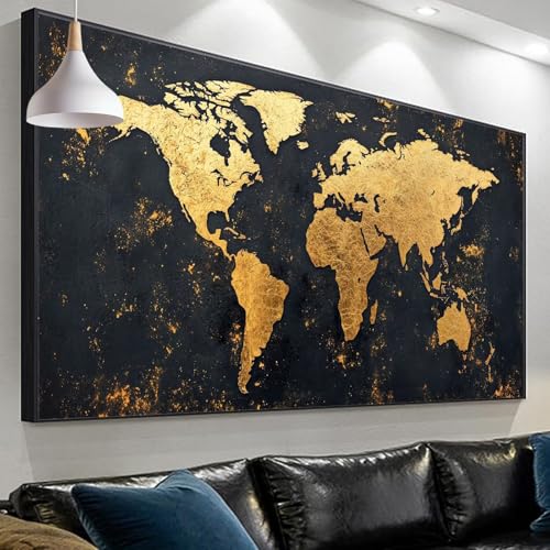 Crystal art point de croix et broderie diamant broderie mosaïque carte du monde 120x40cm