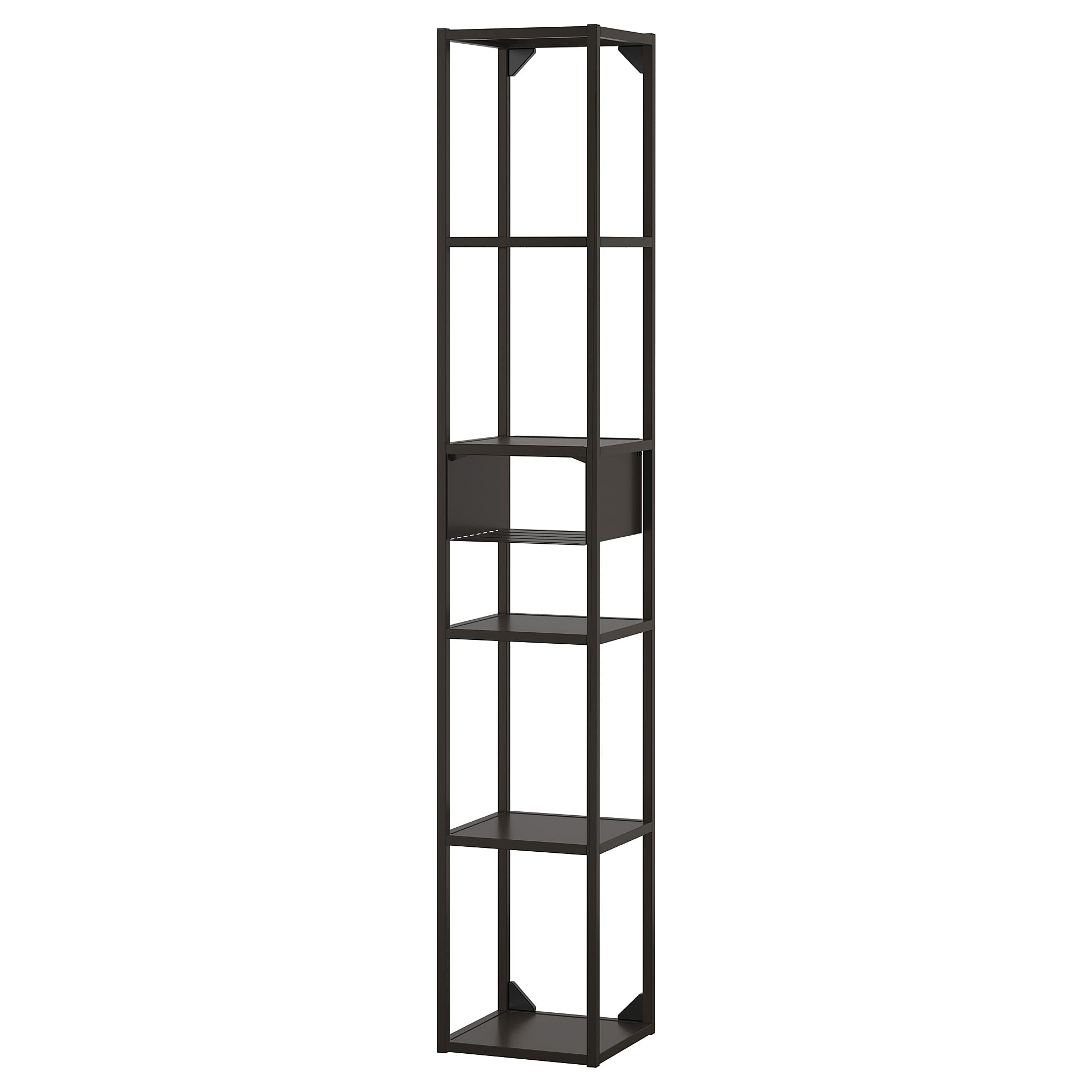 ENHET Combinaison de rangement anthracite 30x30x180 cm pour optimiser l'espace