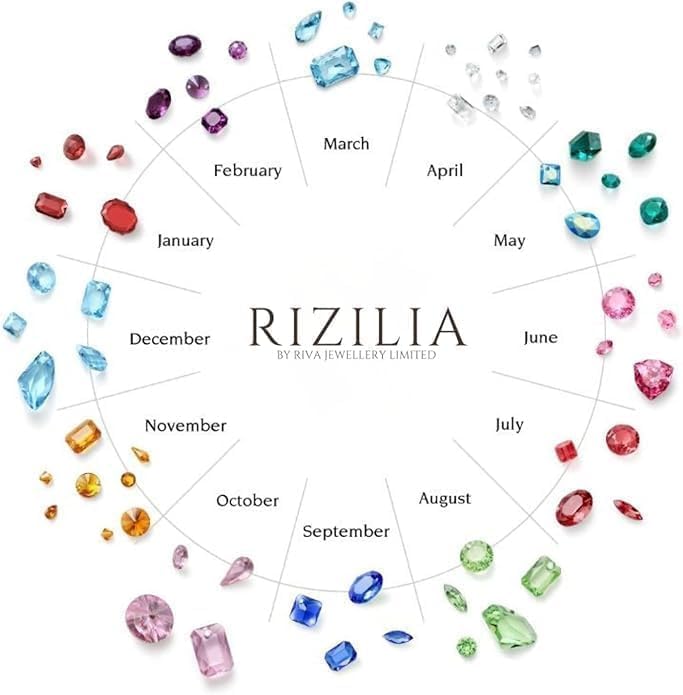 RIZILIA Pendant with 18" Chain & Oval Cut CZ [4 Colors available] in White Gold Plated, Simple Modern Elegant - Image 5