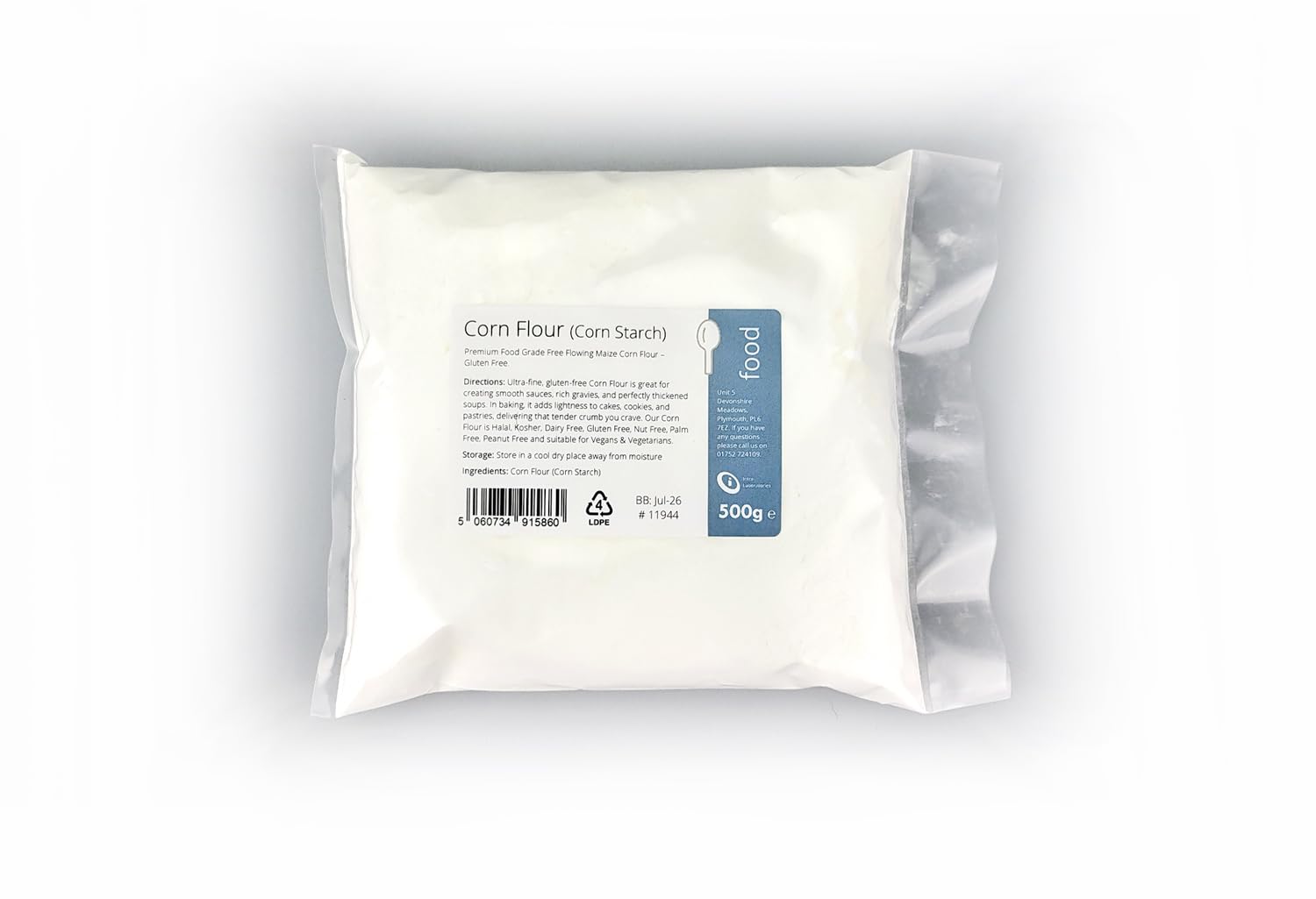Premium Maize Cornflour 500g, Ultra-Fine, Gluten-Free Thickening Powder