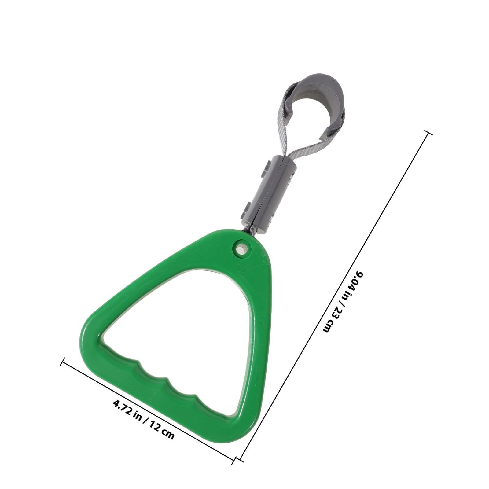 Anillo Fácil de Agarrar y Seguro para Manos de Manija Verde de Plástico para Autobús Adecuado para Uso en Transporte Público y Metro