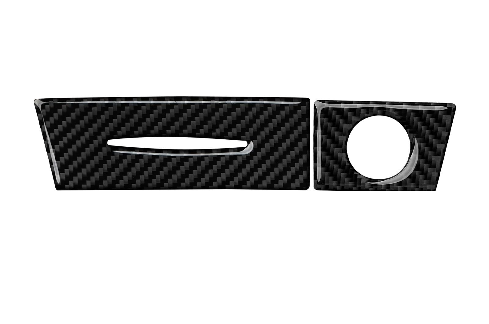 Car Interior Moulding Trim for Benz for SLK R171 (2004-2010) Trim Carbon Fiber Interior Sticker Car Center Console Cigarette Lighter Panel Interior Accessories
