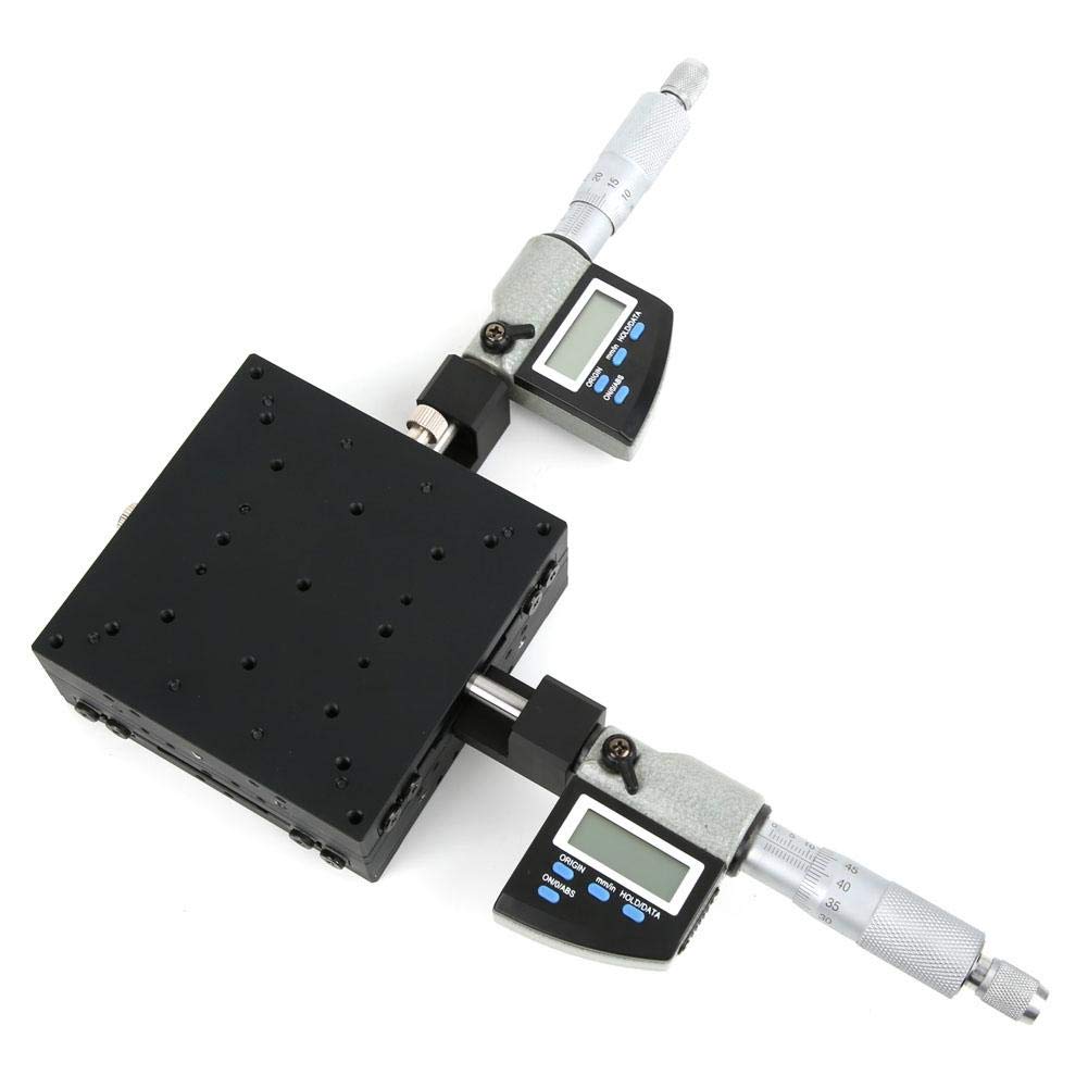 X + Y 2 assi asse lineare manuale 100x100mm SEMXY100-AC Piattaforma di sintonia fine Piattaforma di spostamento ottico Guida trasversale Tavolo scorrevole ottico