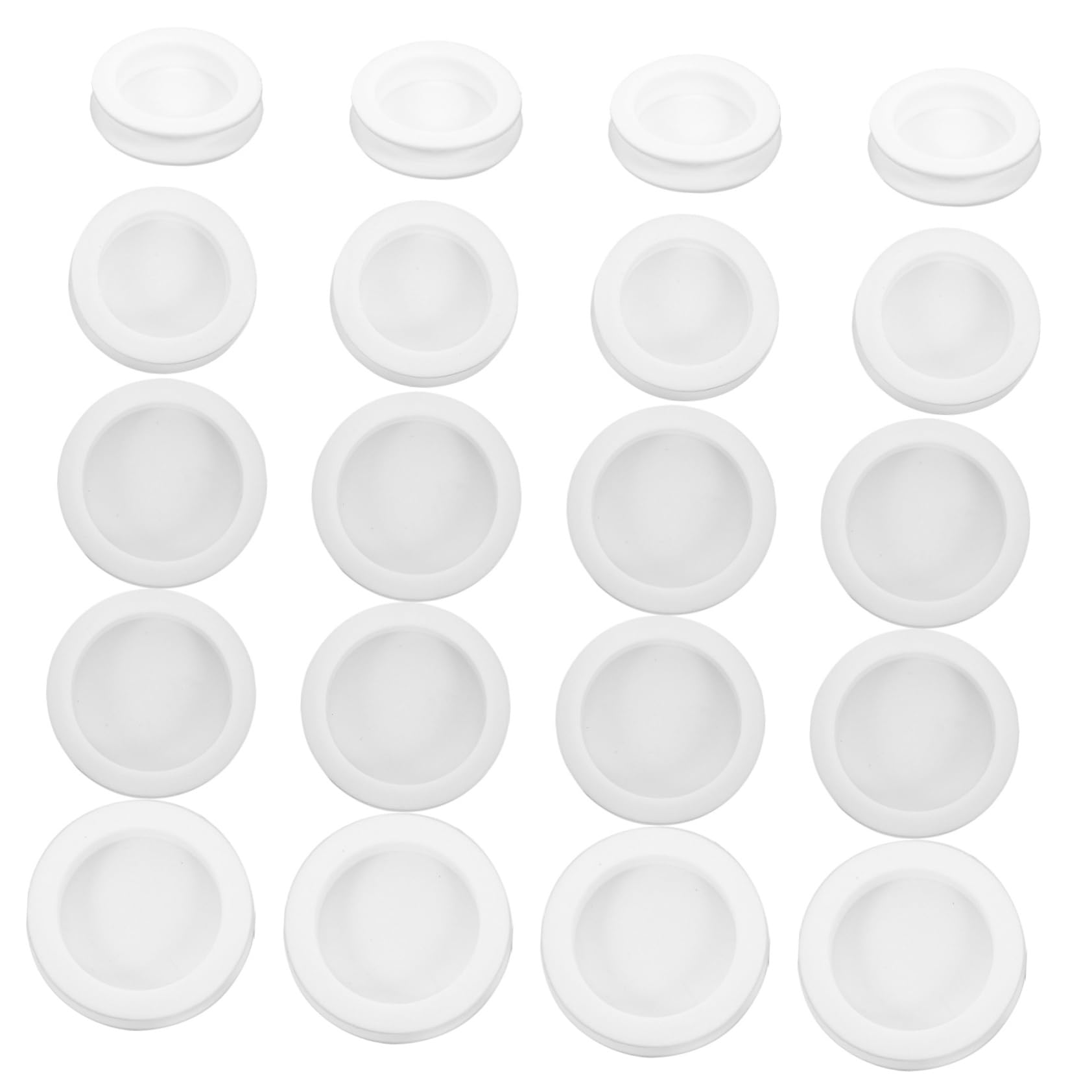 OSALADI 50pcs Piggy Bank Plug: Piggy Bank Stopper Saving Box Black Cover Silicone Stopper Plug Replacement Caps for Money Storage Jars