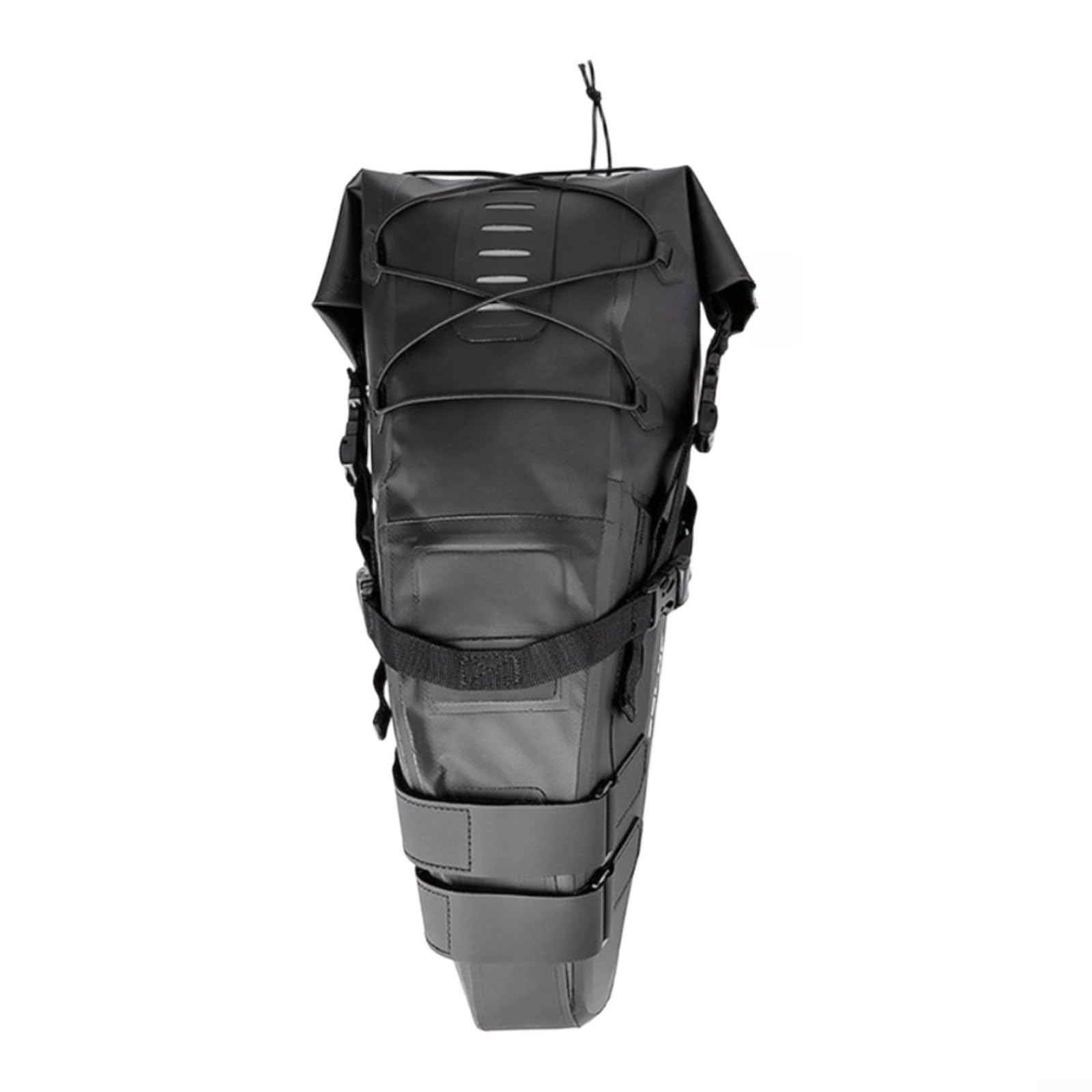 Sac de selle de vélo 10L imperméable extensible noir pour cyclisme voyage - 8