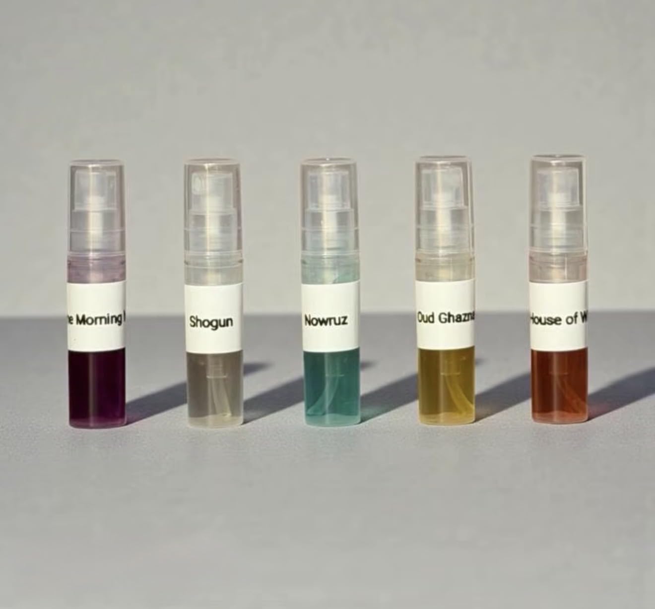 YAADUNA LONDON Sample Collection Set, Fragrance Sampler, 5 Piece Travel Size Perfume Vials