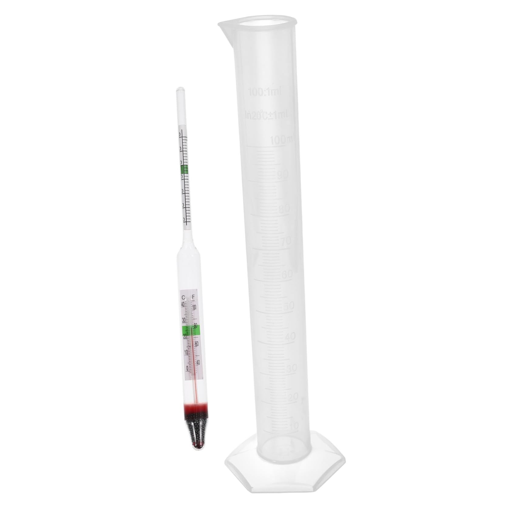 OKUMEYR Salinity for Aquarium Glass Salt Water Gravimeter Hydrometer Professional Testing Tool for Fish Tank Water Analysis