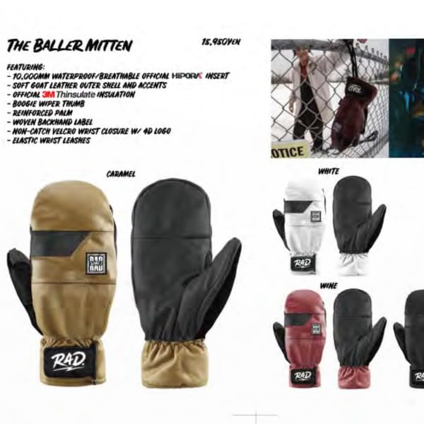 RAD GLOVES The Brawler Mitt スノーボード RAD GLOVES The Brawler Mitten RADグローブ スノーボード
