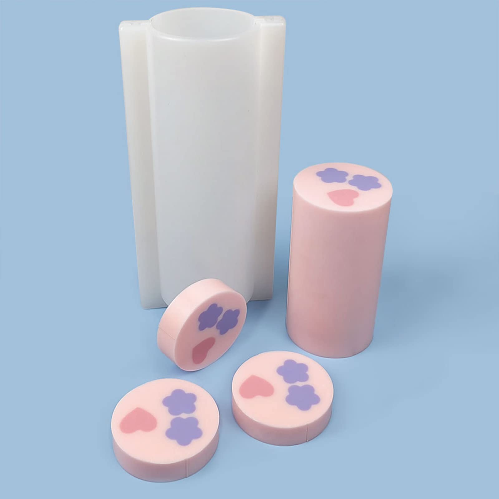 Zylinder-Silikonform zum Selbermachen, Epoxidharz, Wachs, Ton, Gips, Handwerk, Gießen, Dekoration, große Silikonformen