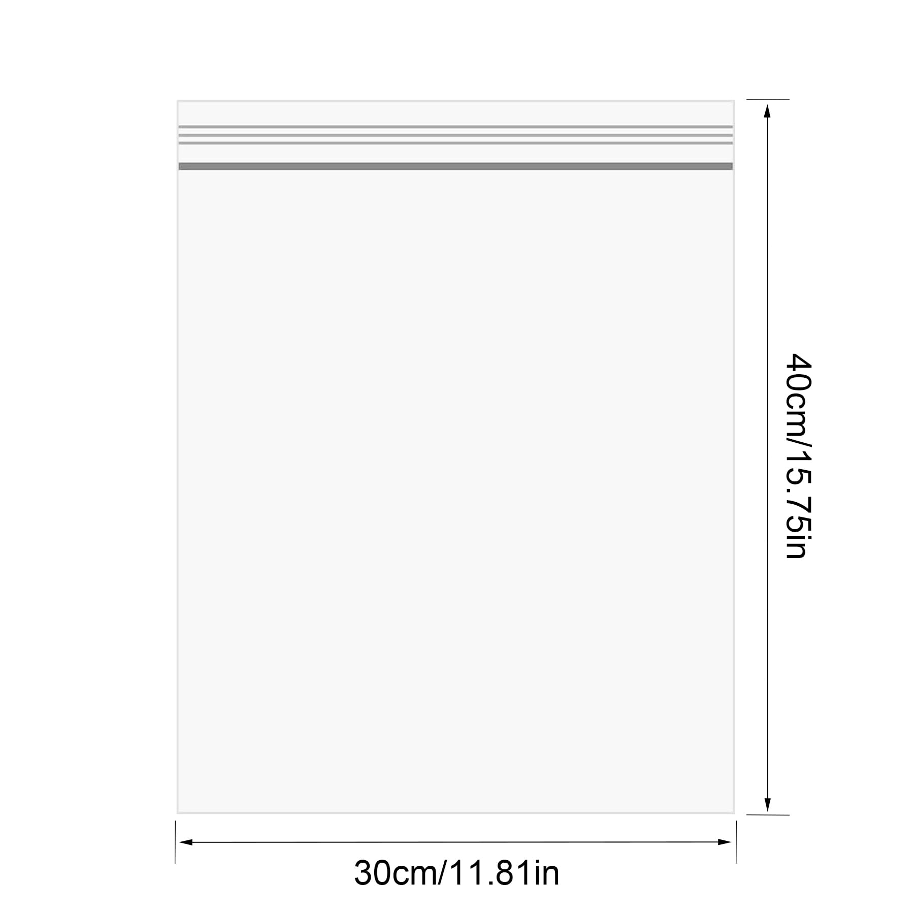 100 Sacchetti Richiudibili Con Zip In Polietilene Trasparente - Foto 8