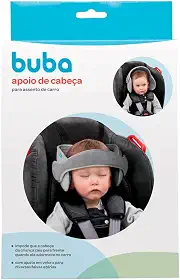 BUBA Apoio De Cabeca Para Assento De Carro, Preto, Tamanho único