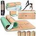 KESSER Yogamatte Set Rutschfest faltbar &ndash;TPE Gymnastikmatte, Trainingsmatte f&uuml;r Sport | Gymnastik d&uuml;nn | Yoga - Fitness - Pilates Set Bodenschutzmatte + Tasche + dicker Tragegurt + &Uuml;bungsheft, faltbar