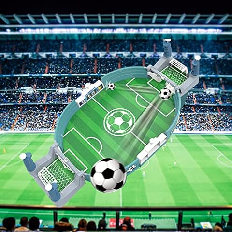 Gohomie Football Table Interactive Game Mini Table Soccer Game Toy on Board for 2-Player Desktop Football Battle Table, for Kids Adults Christmas Birthday Party Cover